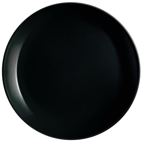 Тарілка підставна скло "Luminarc.Diwali Black/Noir" 27,3см №4630/P0786 — купити | Канцелярський Сад