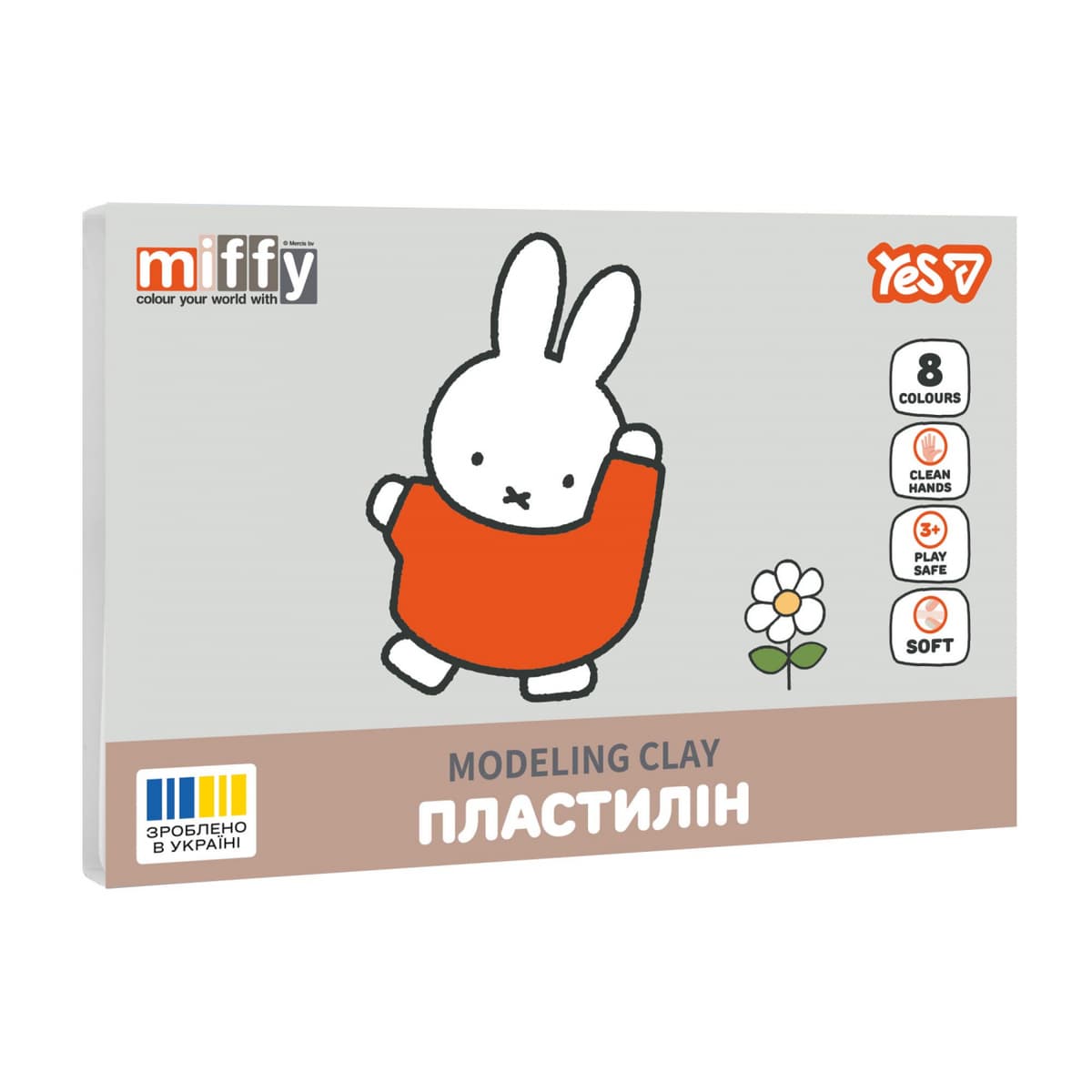 Пластилін "Yes" Miffy 8 кольор. 160гр №540717 — купити | Канцелярський Сад