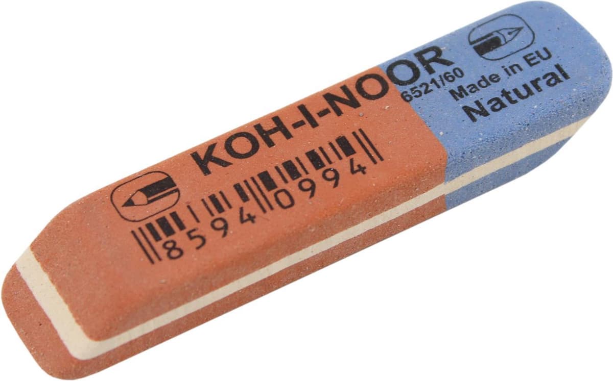 Гумка "Koh-i-noor" Blue Star червоно-синя №6521/60 — купити | Канцелярський Сад