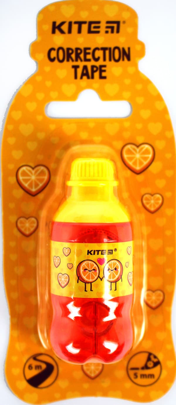 Коректор стрічк."Kite" 5ммх6м Orange №K24-007-1 — купити | Канцелярський Сад
