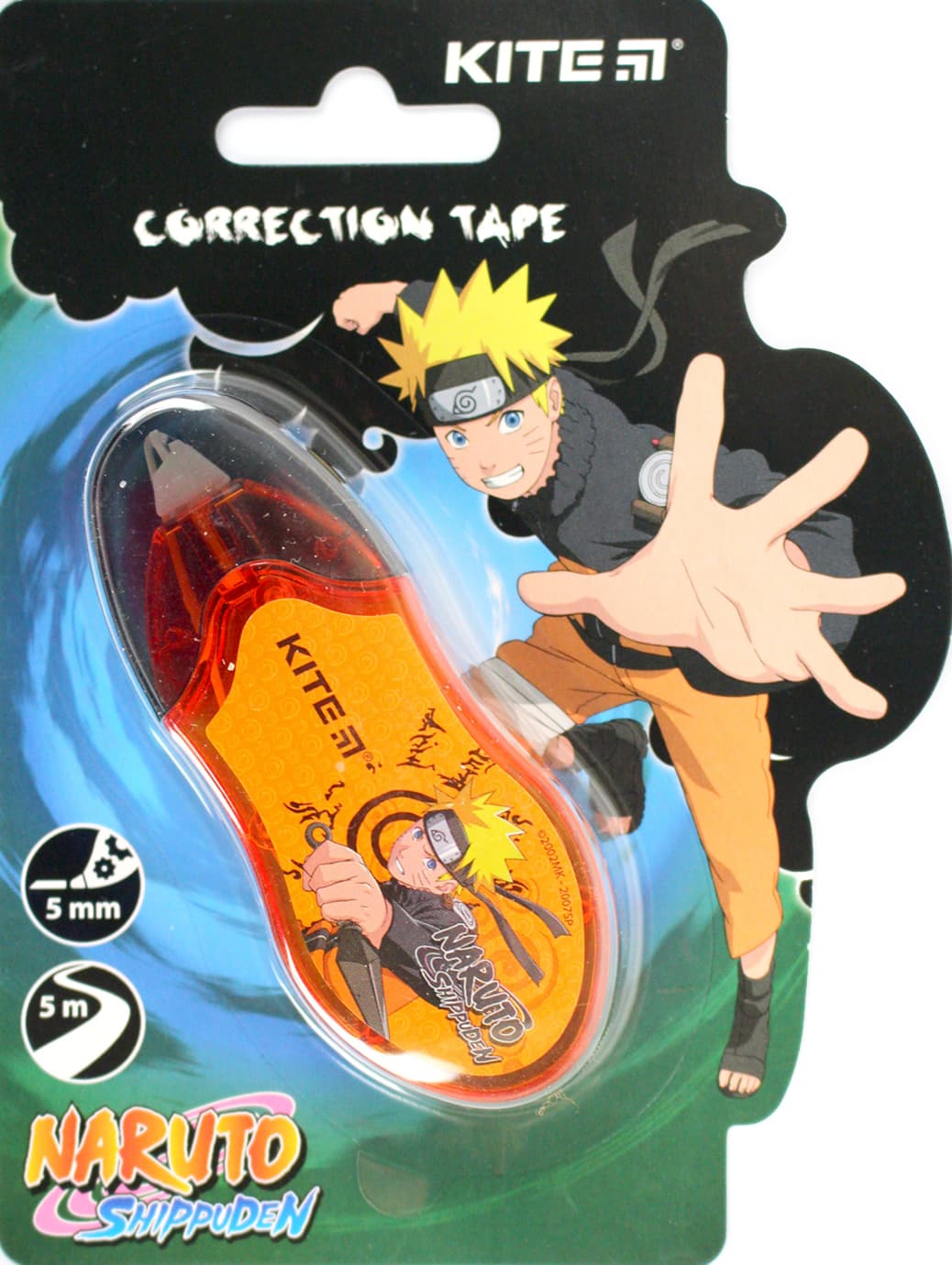 Коректор стрічк."Kite" 5ммх5м Naruto №NR24-006 — купити | Канцелярський Сад