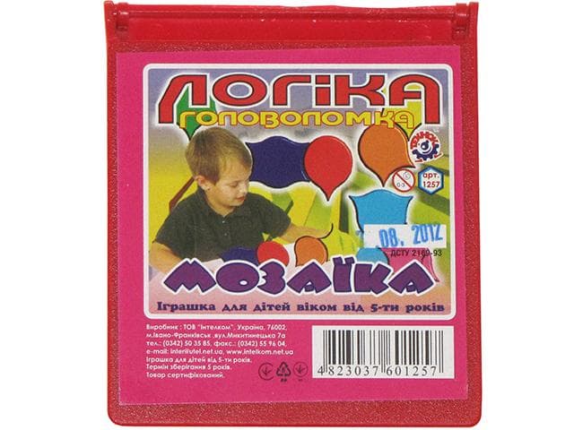 Гра логічна "Мозаїка",укр.,"Технокомп" №1257 — купити | Канцелярський Сад