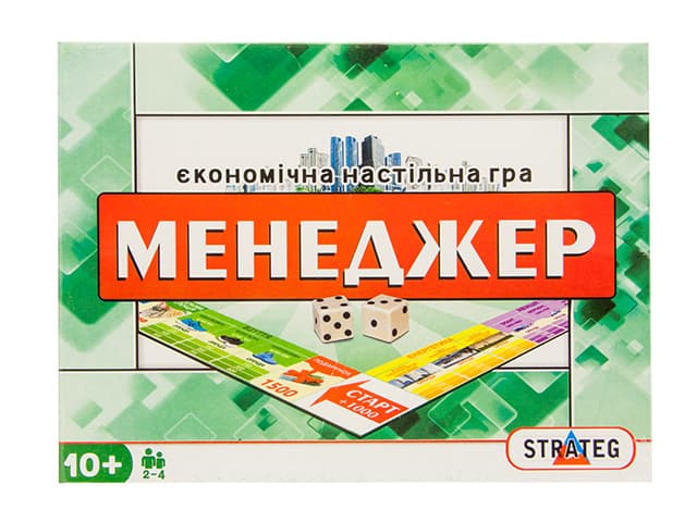 Гра "Менеджер" вел.,укр.,40х26х5см №485/30453/Strateg — купити | Канцелярський Сад