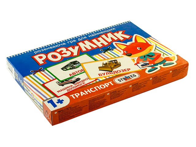 Гра "Маленький Розумник:Транспорт",укр.,в кор-ці,28х19,5х3см №393/30301/Strateg — купити | Канцелярський Сад