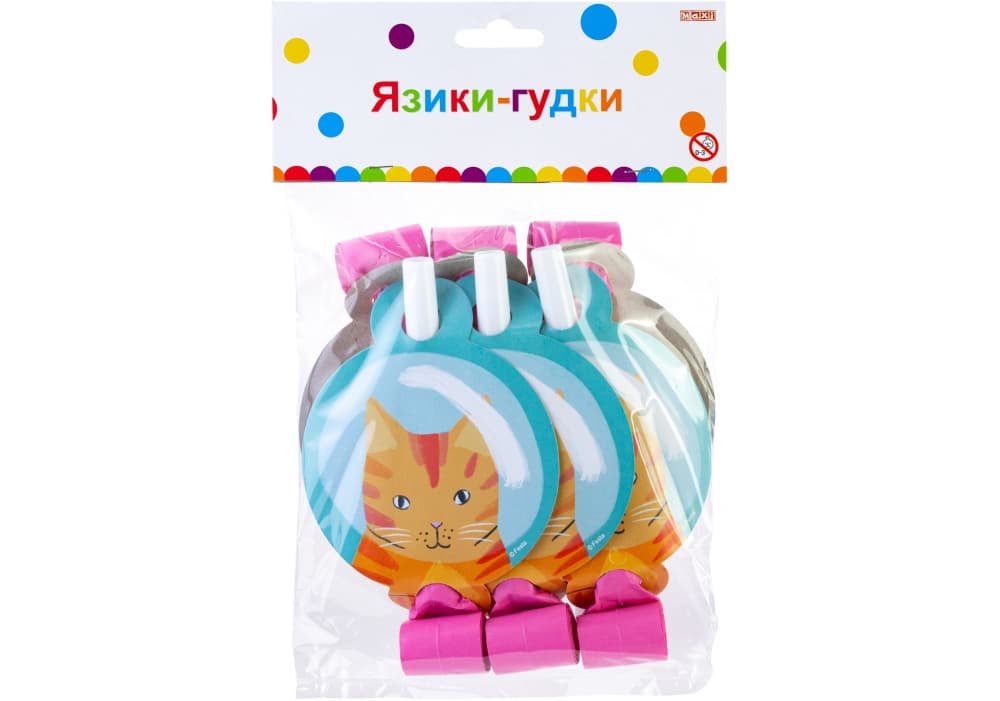 Набір дудок "Maxi" Meow 6шт №MX354231 — купити | Канцелярський Сад