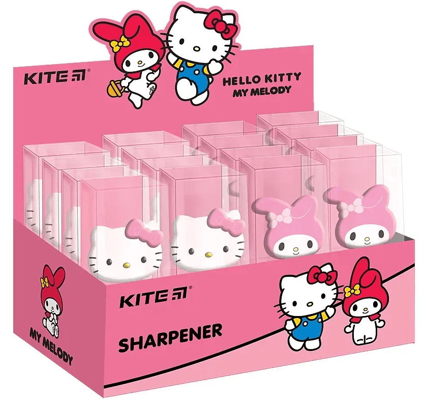 Точилка "Kite" №HK24-364-2 Hello Kitty асорті — купити | Канцелярський Сад