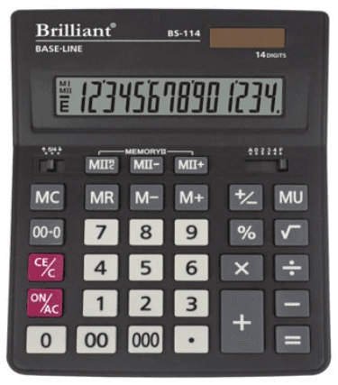 Калькулятор "Brilliant" №BS-114 (14-розряд.) — фото товару | Канцелярський Сад