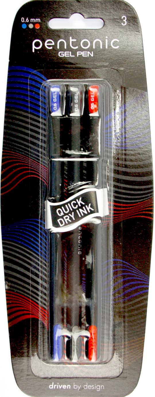 Набір ручок гел. "Linc" №420412 Pentonic 0,6мм 3шт мікс — купити | Канцелярський Сад
