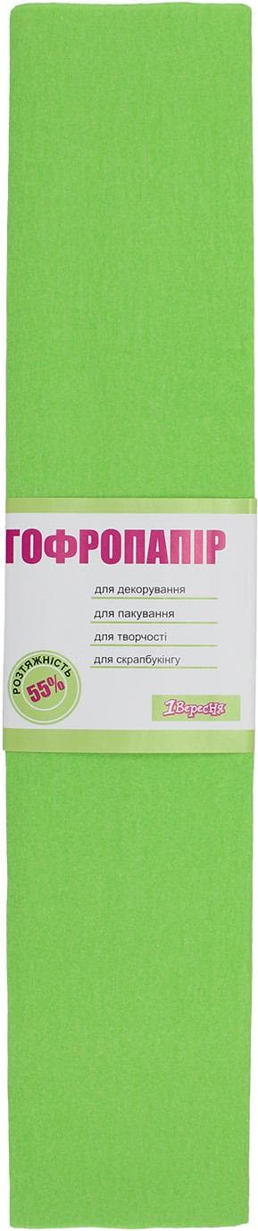 Папір гофра №5 2м х50см 55% 26,4г/м2 "1В" №701529 (салатовий) — фото товару | Канцелярський Сад