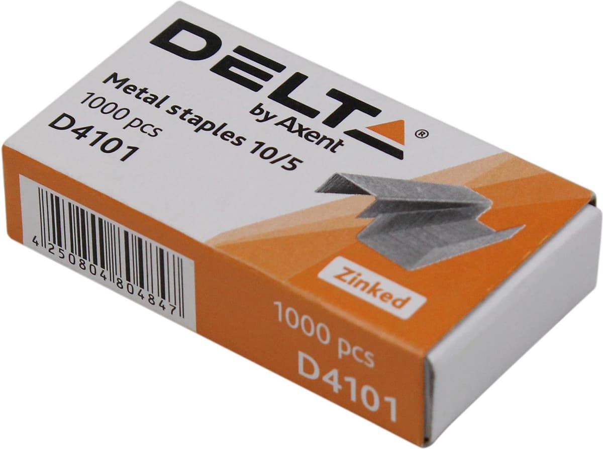 Скоби "Axent/Delta" №10/5 (1000шт) №4101 — купити | Канцелярський Сад
