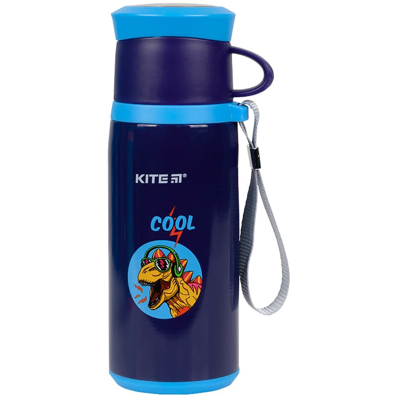 Термос метал. 0,35л "Kite" Cool №K21-305-02 синій — купити | Канцелярський Сад