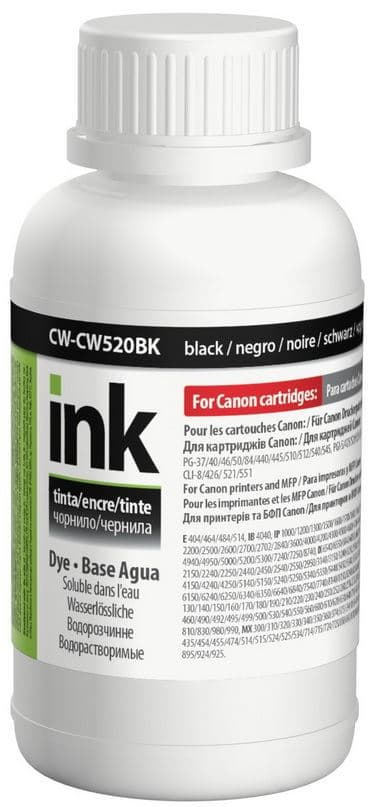 Чорнило ColorWay Canon PG-510/PGI520/CW520BK 200мл black №CW-CW520BK02 — купити | Канцелярський Сад