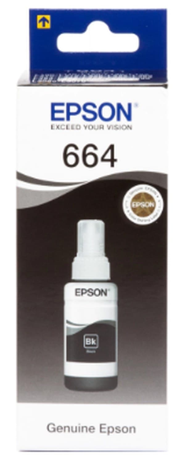Чорнило Epson L100/L200 70мл black №664/C13T66414A — купити | Канцелярський Сад