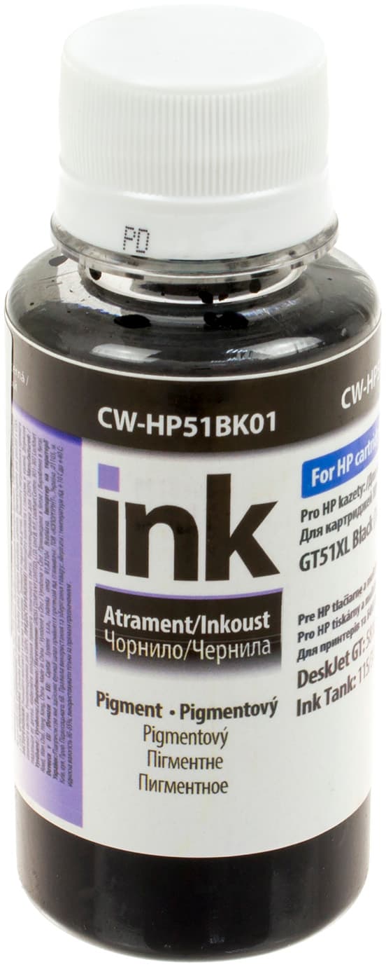 Чорнило ColorWay HP Ink Tank 115/315/415 100мл black pigment №HP51BK — купити | Канцелярський Сад