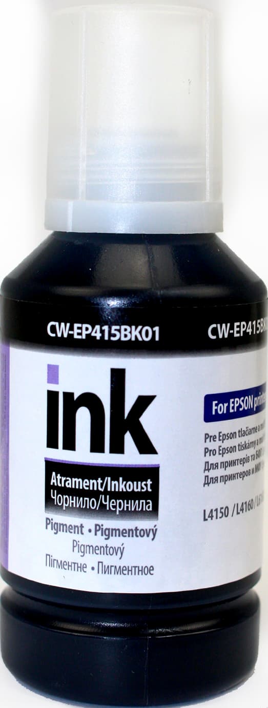 Чорнило ColorWay Epson L-4150/4160/6160/6170 127мл black pigm. EP415Bk — купити | Канцелярський Сад