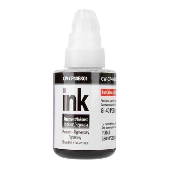 Чорнило к-кт ColorWay Canon GI-40/GI-41 PIXMA GM2040/G5040/G604 135мл (Pigment) Black — купити | Канцелярський Сад