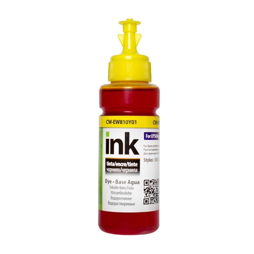 Чорнило ColorWay Epson L-800/810/850 100мл Yellow №EW810BY/EW810Y — купити | Канцелярський Сад