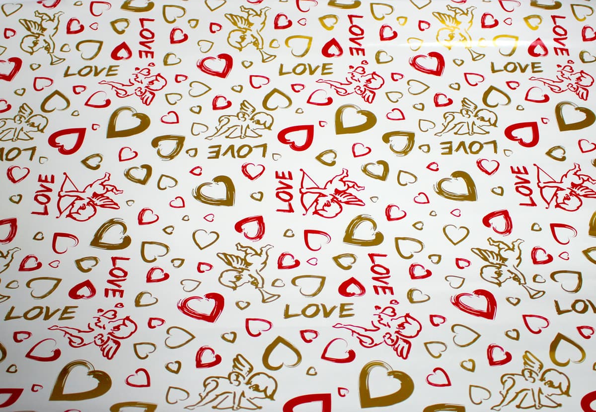 Папір пакувальний 70х100см Love №128/Фоліо — купити | Канцелярський Сад