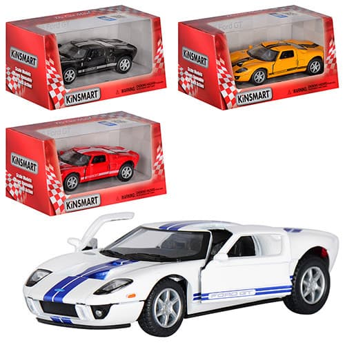 Машина метал. "Kinsmart" Ford GT 2006,в кор-ці,16х8,8х7,5см №KT5092W — купити | Канцелярський Сад