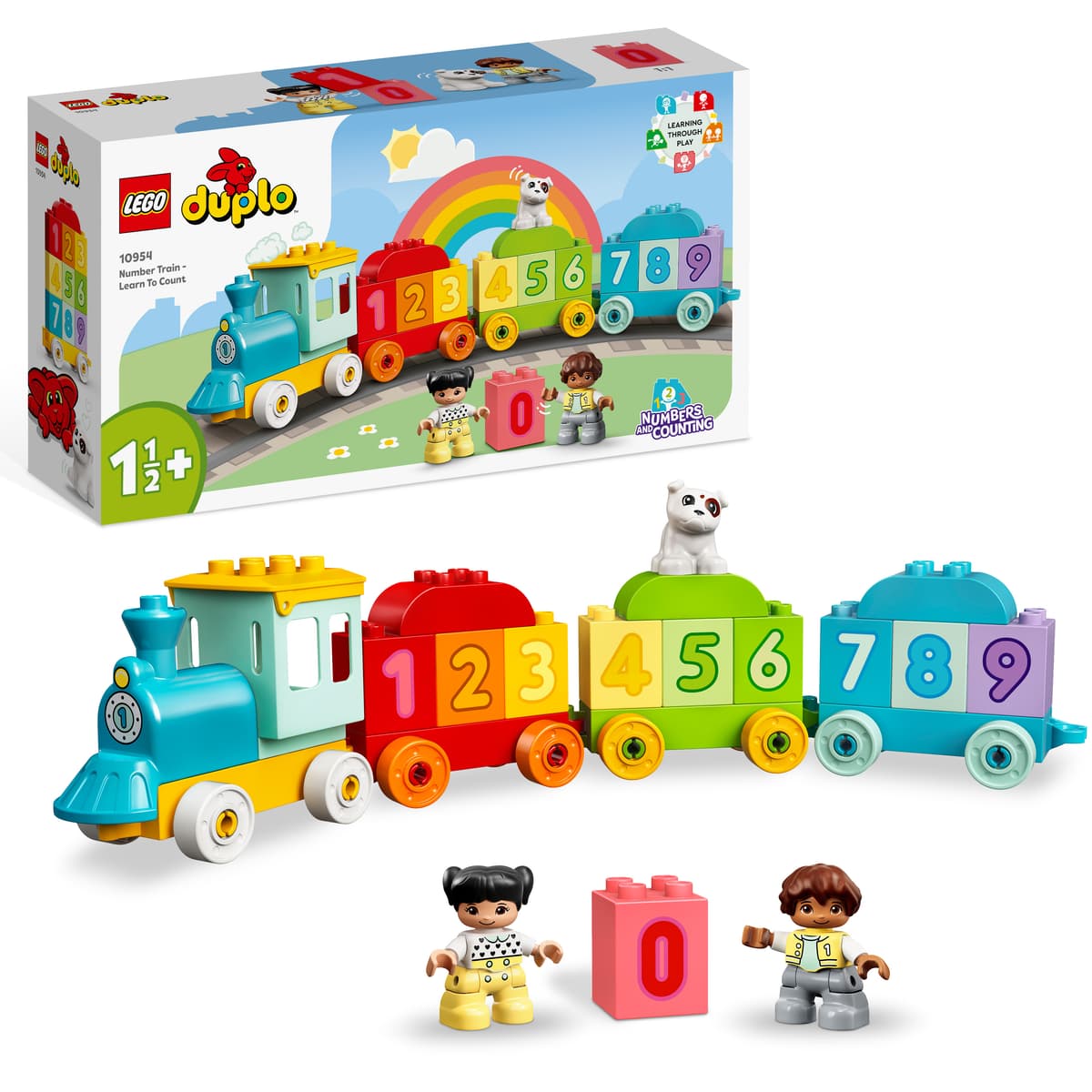Конструктор "LEGO" DUPLO Потяг із цифрами - вчимося рахувати 1-2+ №10954 — купити | Канцелярський Сад