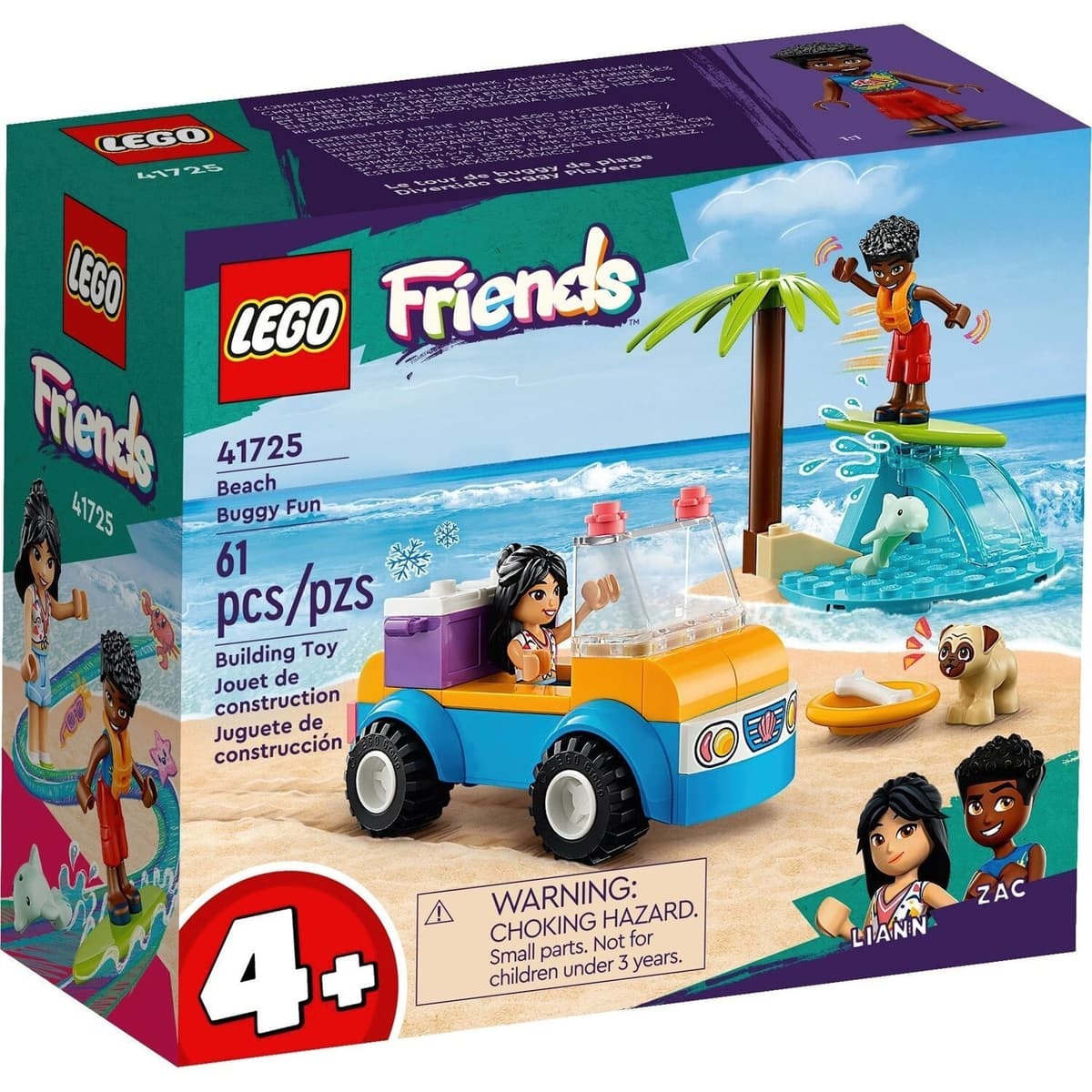Конструктор "LEGO" Friends Розваги на пляжному кабріолеті №41725 — купити | Канцелярський Сад