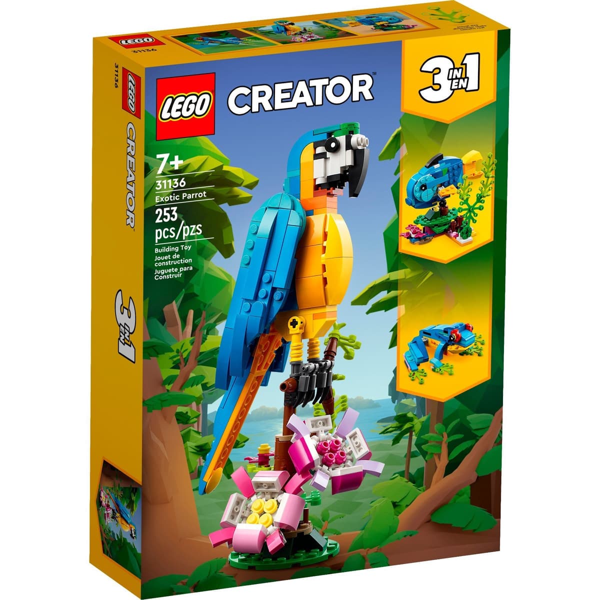 Конструктор "LEGO" Creator Екзотична папуга №31136 — купити | Канцелярський Сад