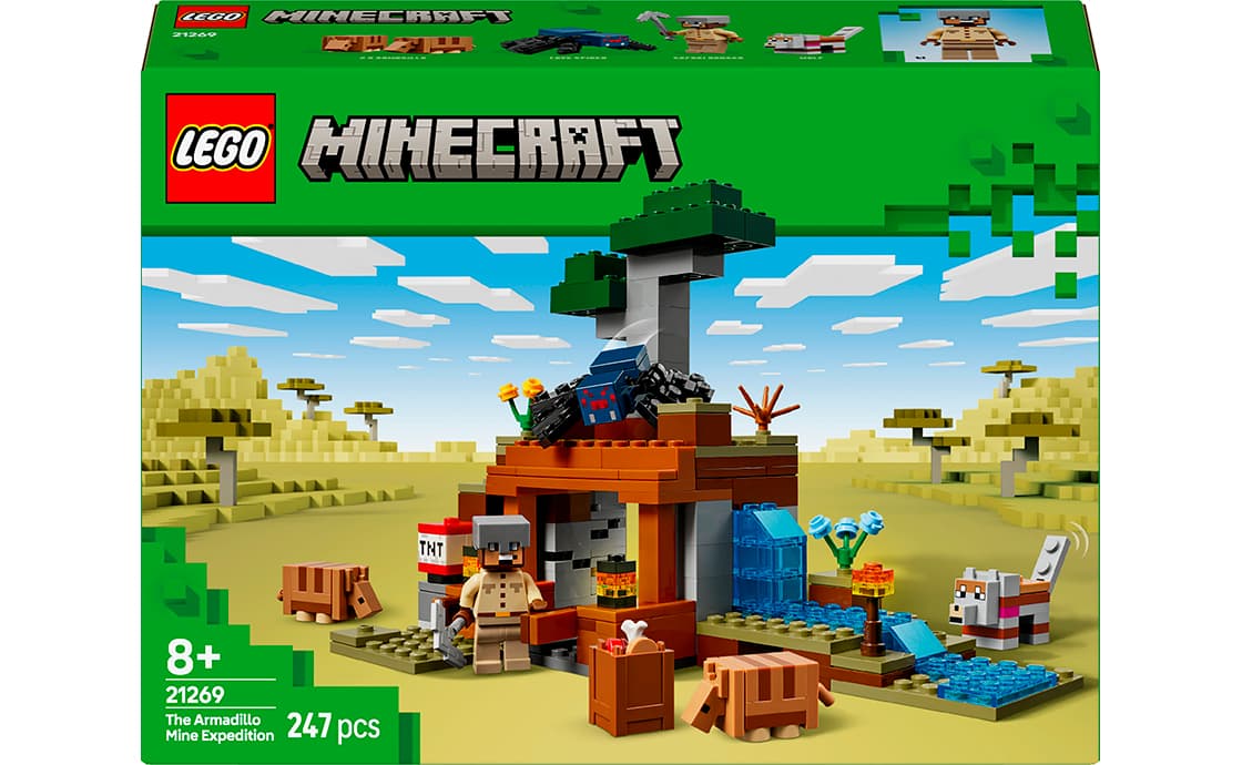 Конструктор "LEGO" Minecraft Шахтна експедиція «Броненосець» №21269 — купити | Канцелярський Сад