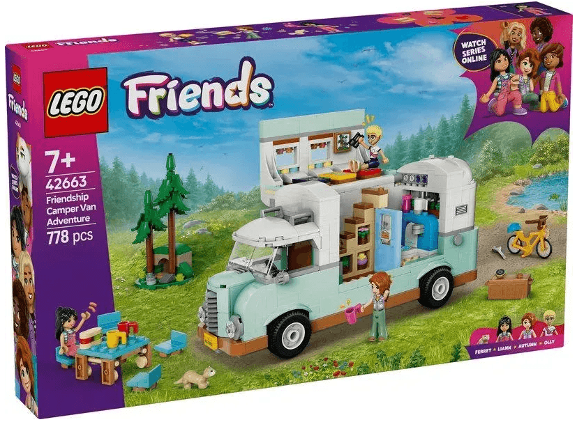 Конструктор "LEGO" Friends Пригоди на фургоні дружби №42663 — купити | Канцелярський Сад