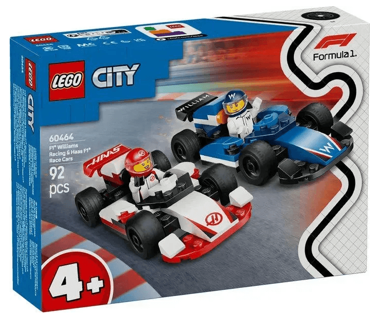 Конструктор "LEGO" City Автомобілі для перегонів F1®командWilliamsRacing та Haas F1®№60464 — купити | Канцелярський Сад
