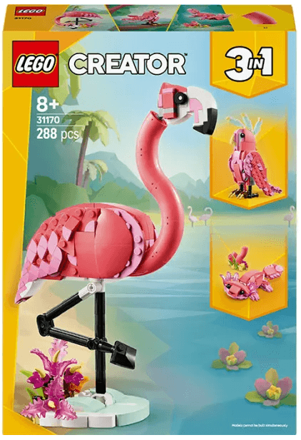 Конструктор "LEGO" Creator Дика тварина: рожевий фламінго №31170 — купити | Канцелярський Сад
