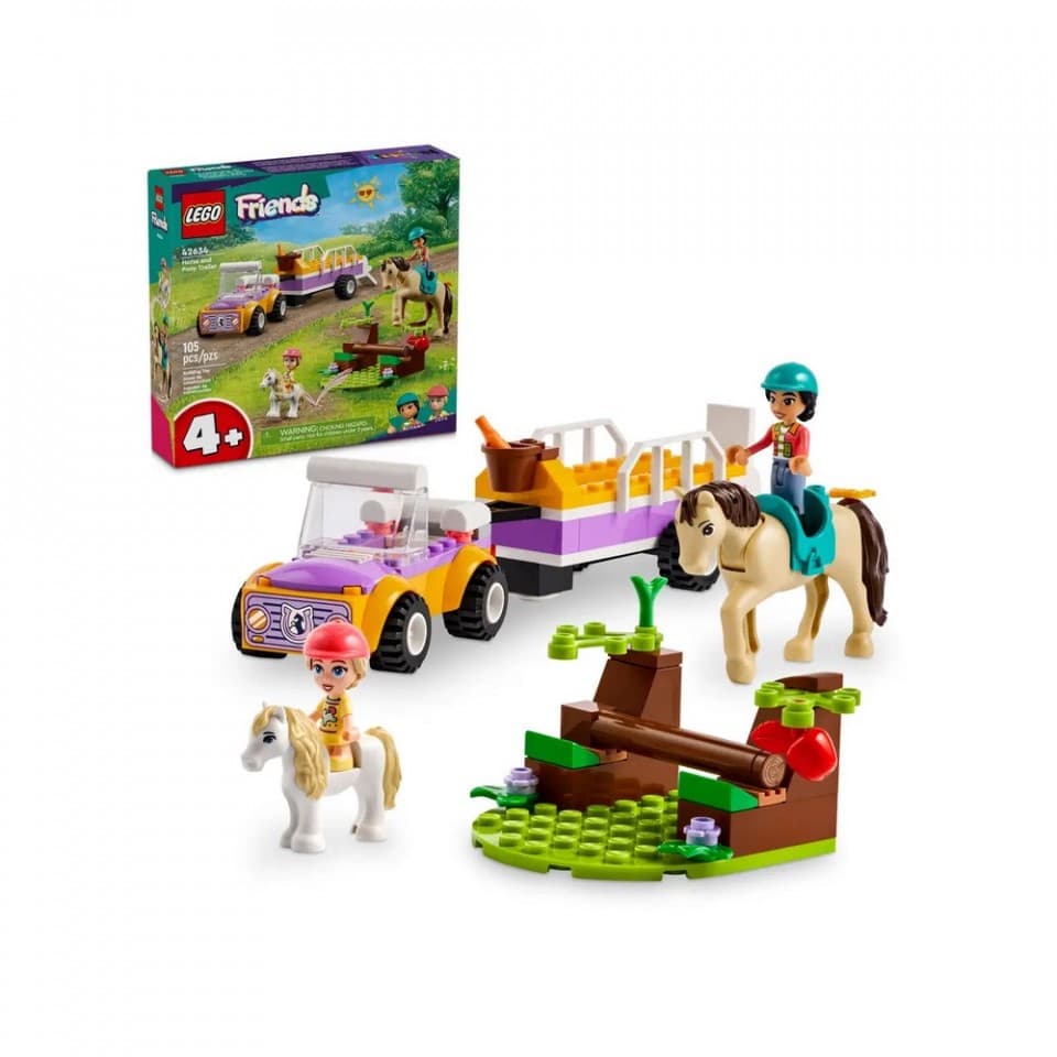 Конструктор "LEGO" Friends Причіп для коня й поні 105 дет. №42634 — купити | Канцелярський Сад