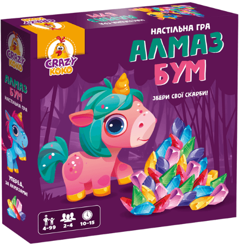 Гра наст. "Алмаз бум єдиноріжки" №VT8055-31 — купити | Канцелярський Сад