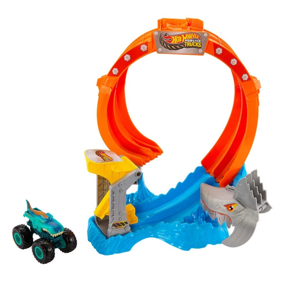 Ігровий набір "Монстро-атака акули" Monster Trucks №JFR08/Hot Wheels — купити | Канцелярський Сад