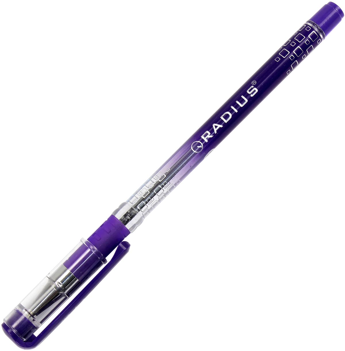 Ручка кульк. "Radius" №0184 I-pen 0,7мм фіолетова,напівпрозор. — купити | Канцелярський Сад