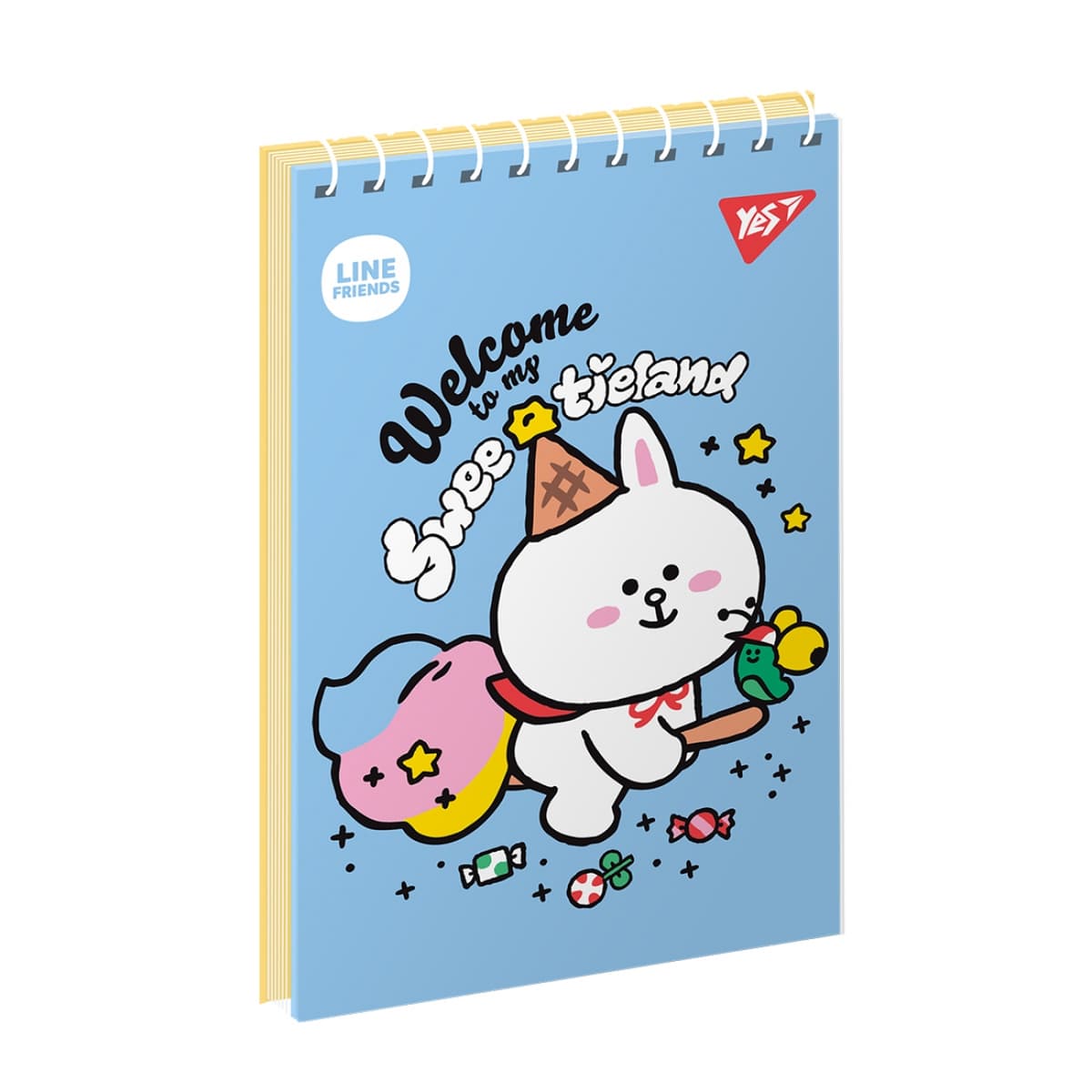 Блокнот пруж. А6 80арк. "Line Friends" №151963/Yes — купити | Канцелярський Сад