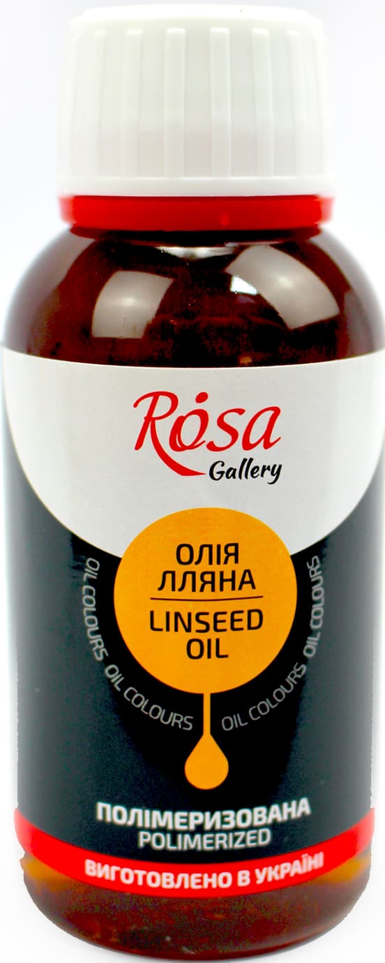Олія лляна "Rosa Gallery" полімерізована, 125мл №75401125 — купити | Канцелярський Сад