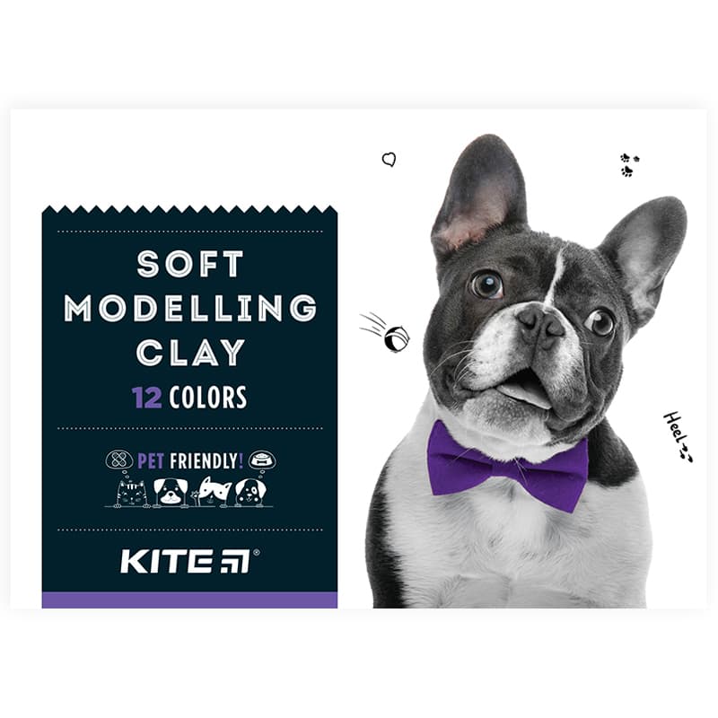 Пластилін "Kite" Dogs12 кольор. 240гр воск. №K22-1086 — купити | Канцелярський Сад