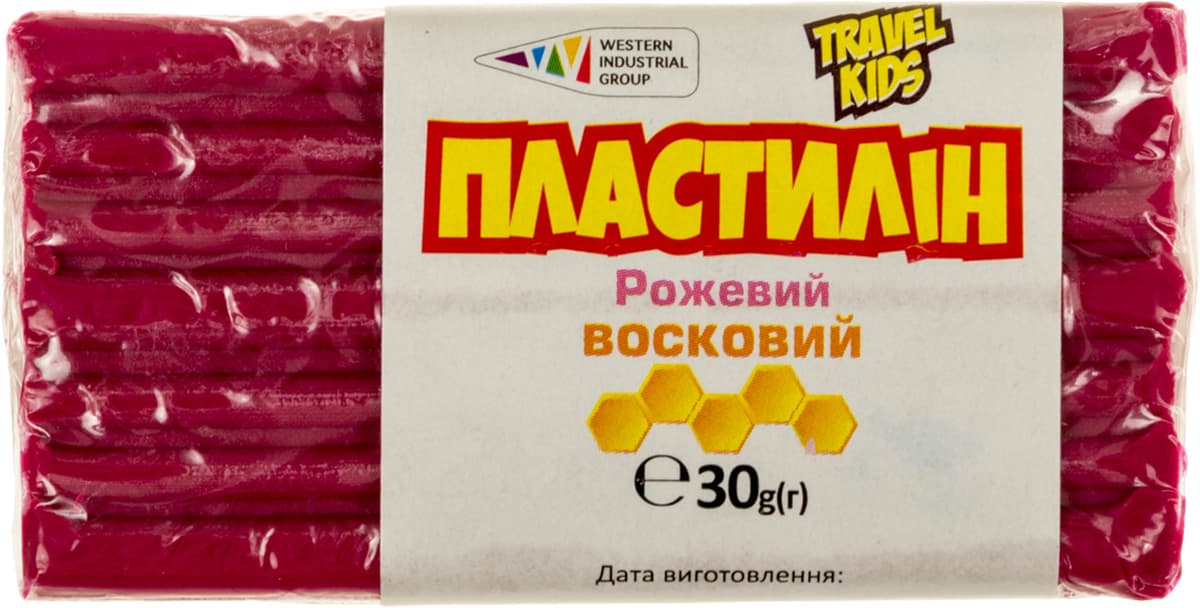 Пластилін "Гамма UA" 30гр рожевий,восковий №333111 — купити | Канцелярський Сад