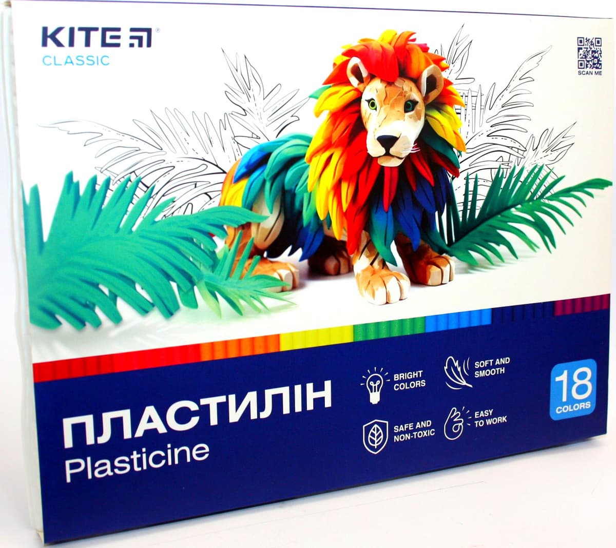 Пластилін "Kite" Classic 18 кольор. 360гр №K-085 — купити | Канцелярський Сад