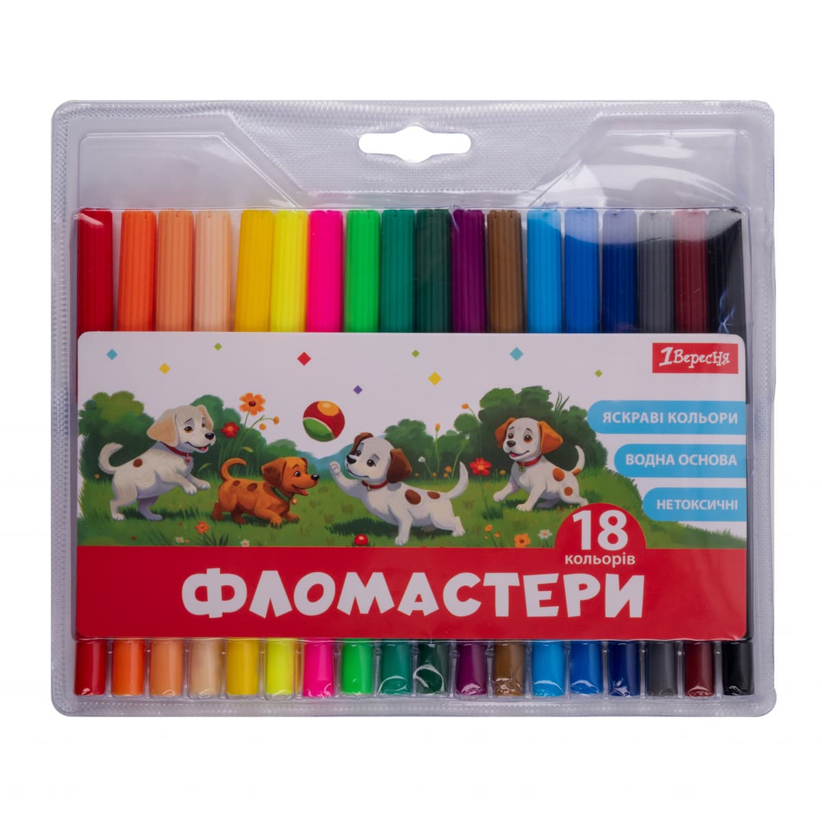Фломастери "1В" 18кольор. "Classic" №650552 — купити | Канцелярський Сад