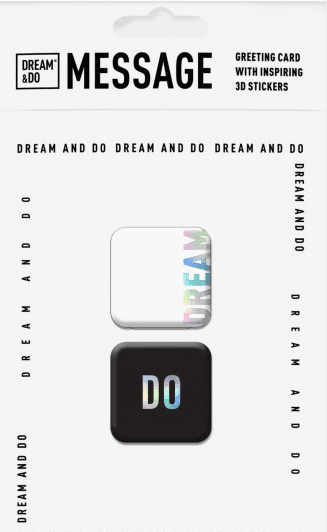 Листівка "Message-dream" з 3D-наклейками/Dream&Do — купити | Канцелярський Сад
