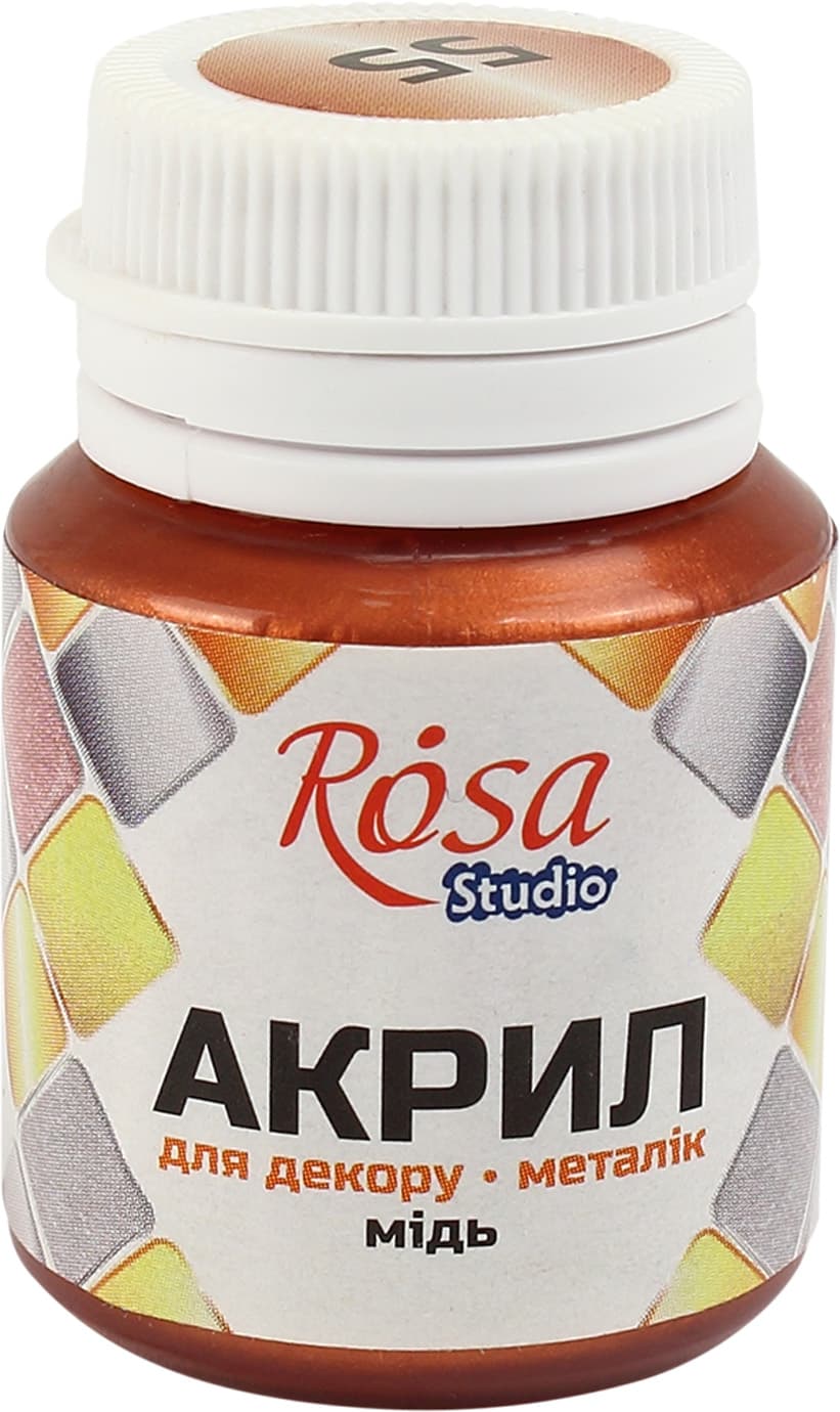 Акрил для декору "Rosa Talent" 20мл №22005/3100 металік мідний — купити | Канцелярський Сад