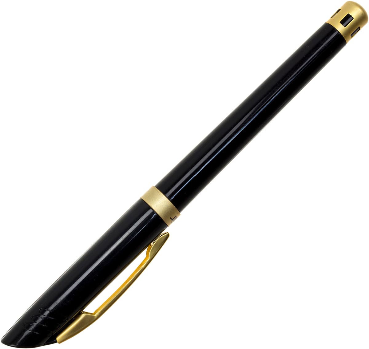 Ручка ролер "FlairP" №838 Black Beauty сатин gold чорн. корп. 48077 синя — купити | Канцелярський Сад