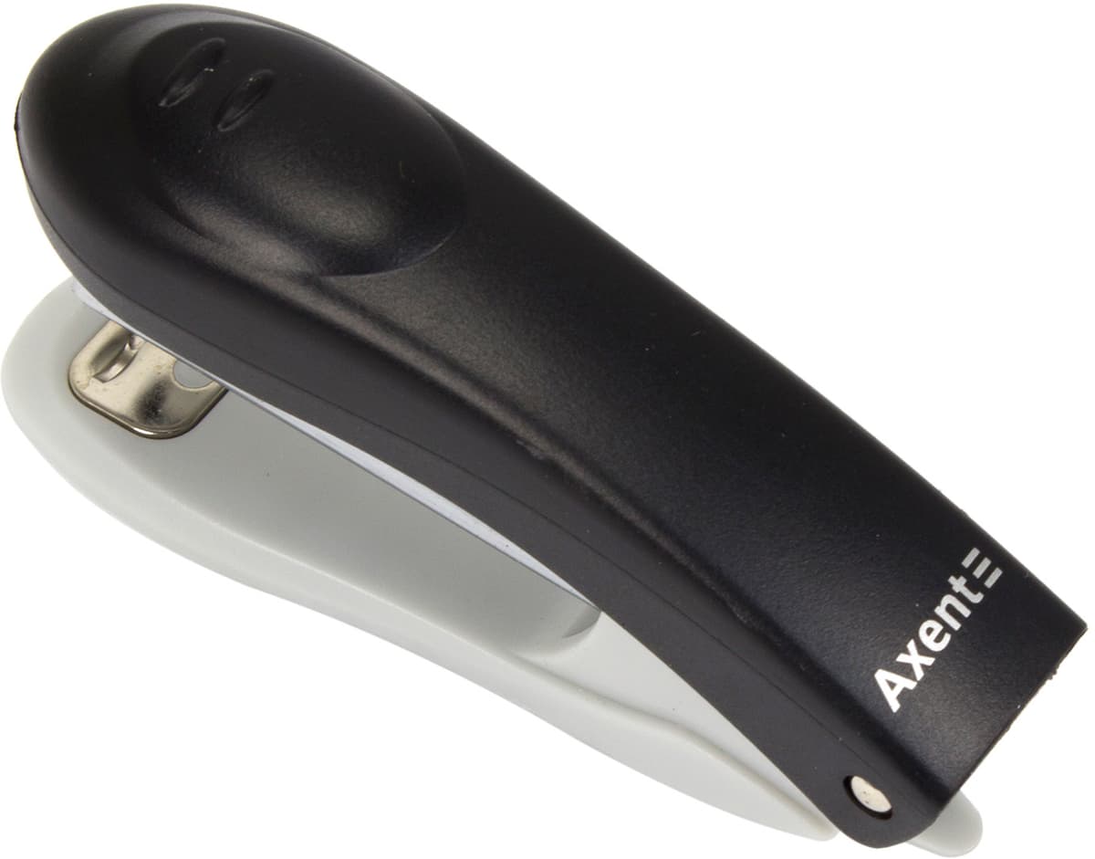 Степлер "Axent" №10 12арк №4812-01 Welle-2 пласт. чорний — купити | Канцелярський Сад