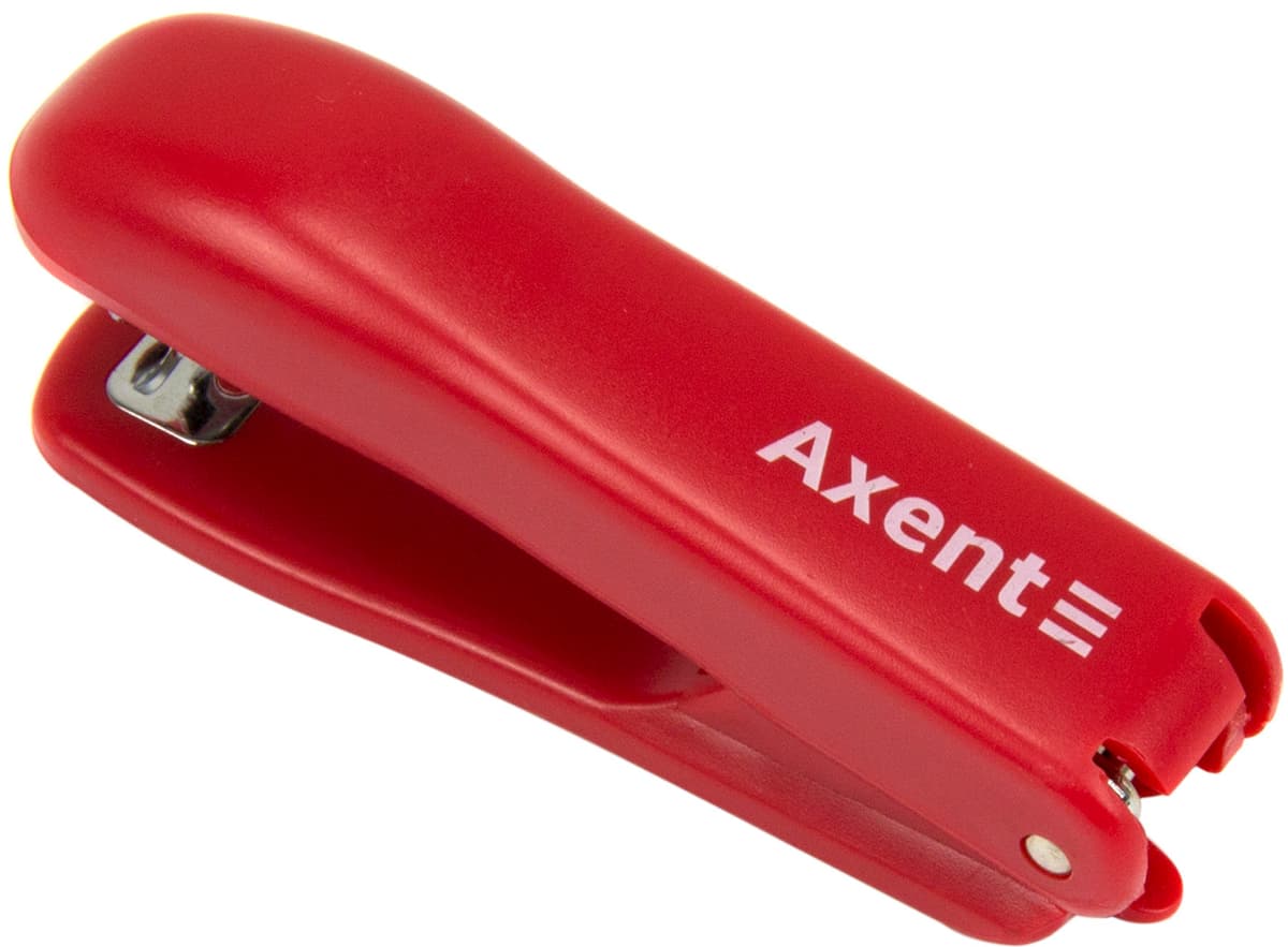 Степлер "Axent" №10/5 15арк №4222-06-A Standard пласт. червоний — купити | Канцелярський Сад