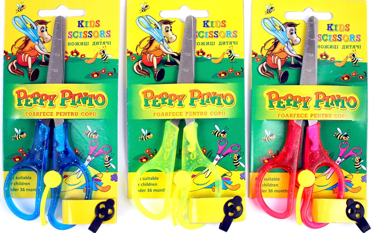 Ножиці дит. "Пегашка/Peppy Pinto" №105/KS105B/KS115B/1155 13 см з пружиною — купити | Канцелярський Сад