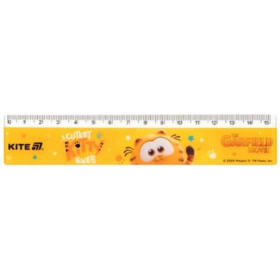 Лінійка пласт. 15см "Kite" №GF25-090 Garfield — купити | Канцелярський Сад