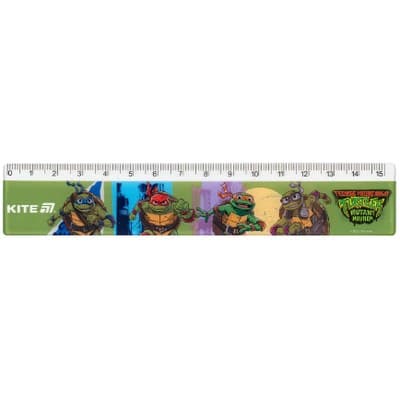 Лінійка пласт. 15см "Kite" №NT25-090 Ninja Turtles — купити | Канцелярський Сад