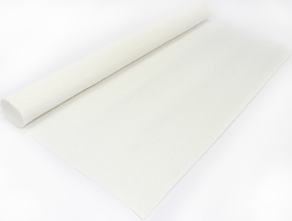 Папір гофра 2м х50см 230% 42г/м2 "Santi" №708081(білий) — купити | Канцелярський Сад