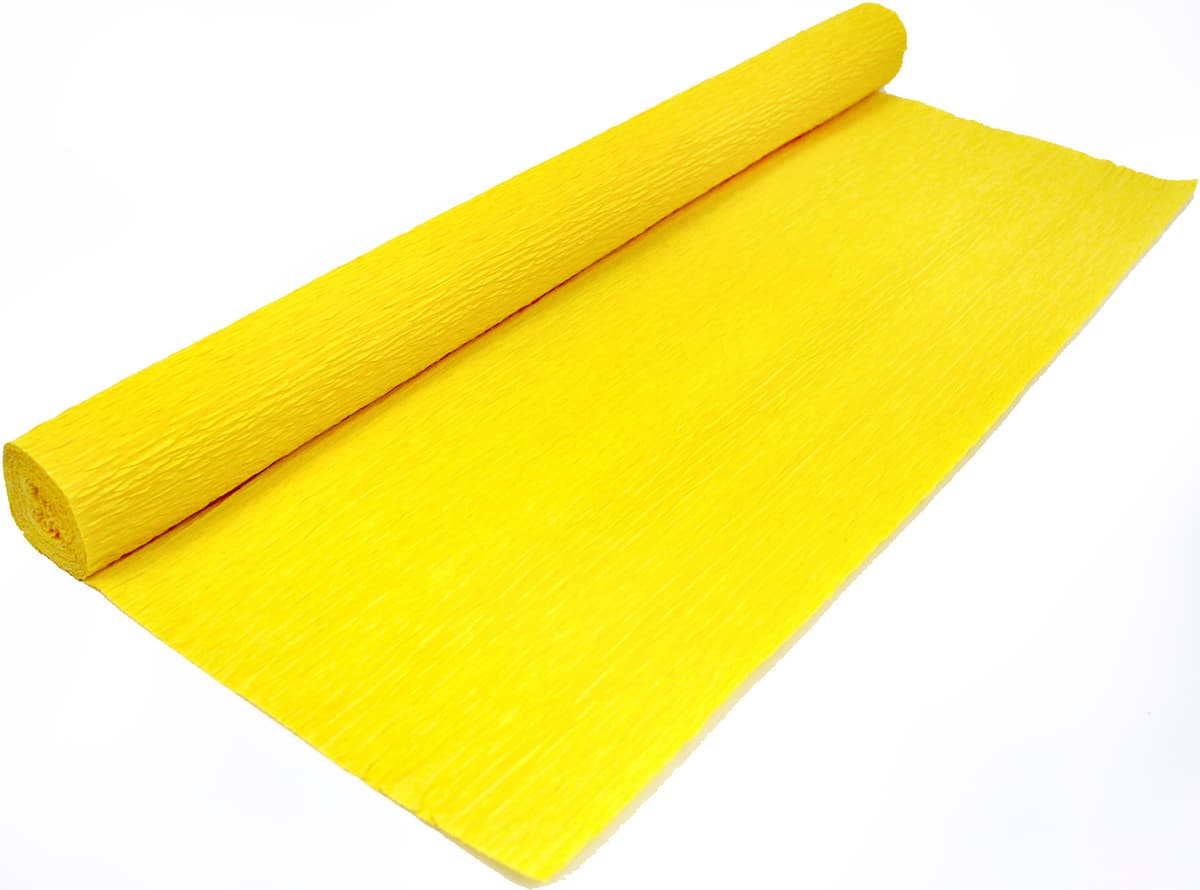 Папір гофра 2м х50см 230% 42г/м2 "Santi" №708094(жовтий) — купити | Канцелярський Сад